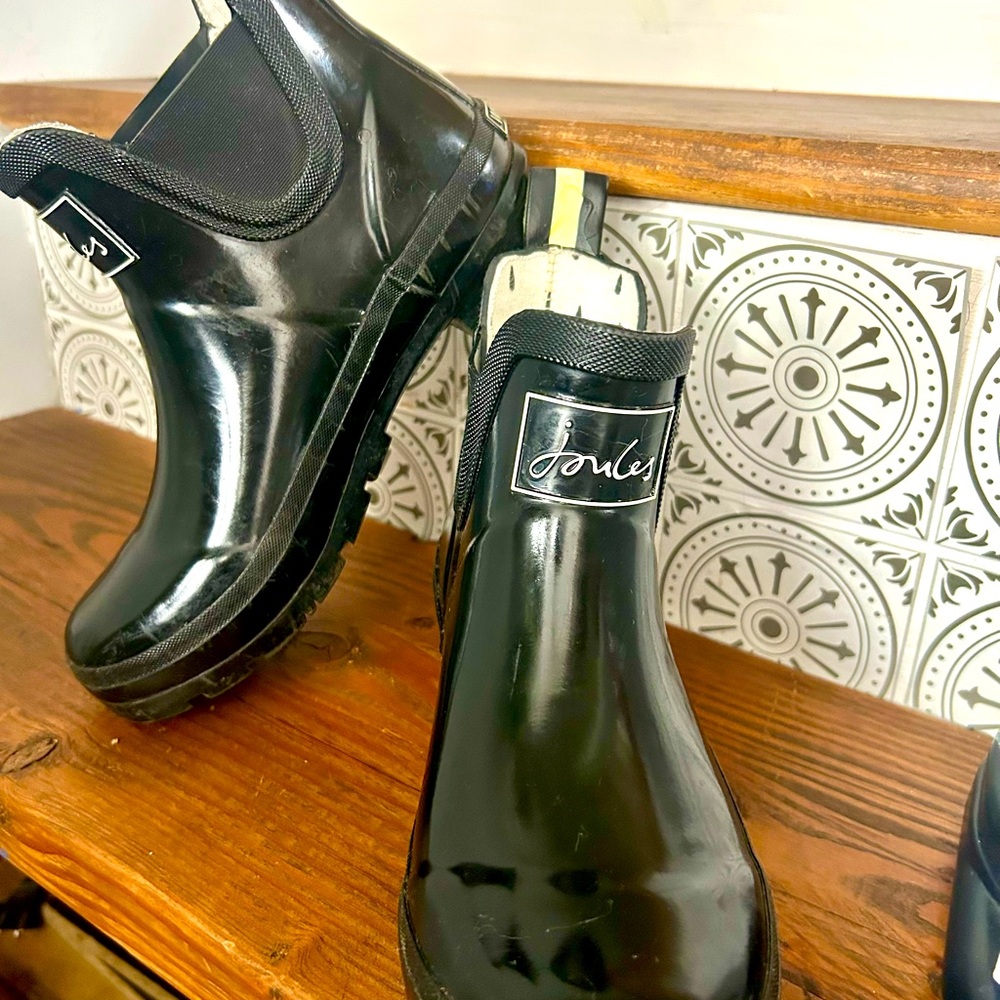 joules Wellibob Black Boots